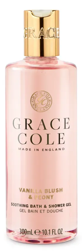 Grace Cole Vanilla Blush & Peony Soothing Bath & Shower Gel (300 ml)