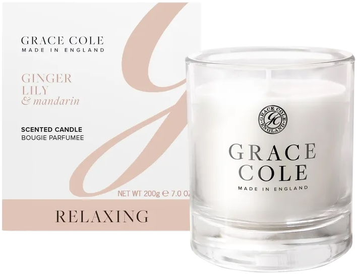 Grace Cole Ginger Lily & Mandarin Scented Candle (1 stuk)