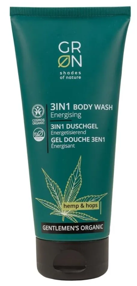 Grn Gentlemen's Organic 3-in-1 Body Wash Hennep & Hop (200 ml)