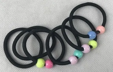 Hair Mode Elastiek Kraal Kleur (6 stuks)