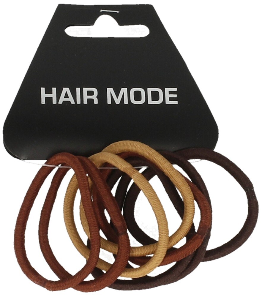 Hair Mode Endless Haarelastiek Bruin (8 stuks)
