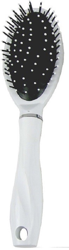 Hair Mode Haarborstel Ovaal Groot Wit (1 stuk)