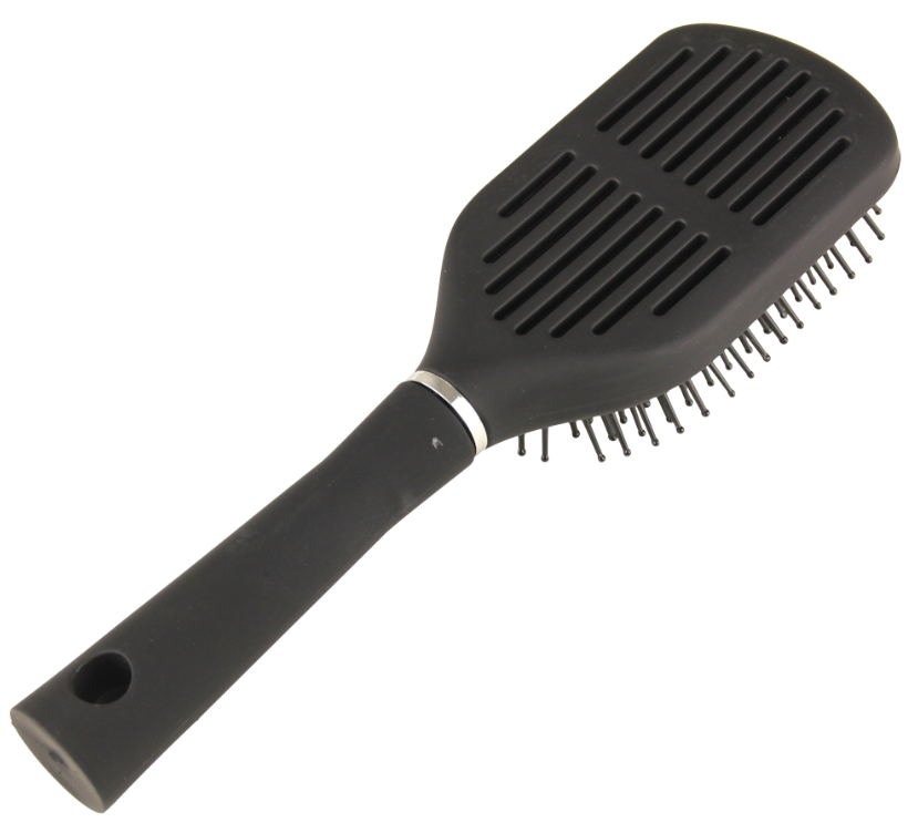 Hair Mode Haarborstel met Open Achterkant Zwart (1 stuk)