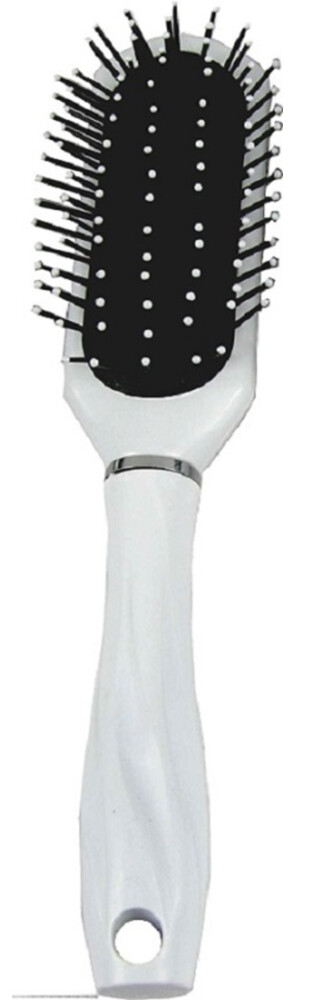 Hair Mode Haarborstel Ovaal Klein Wit (1 stuk)