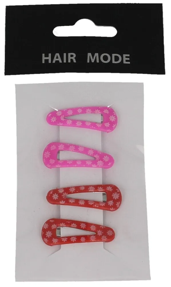 Hair Mode Klik Klak Rood/roze (4 stuks)