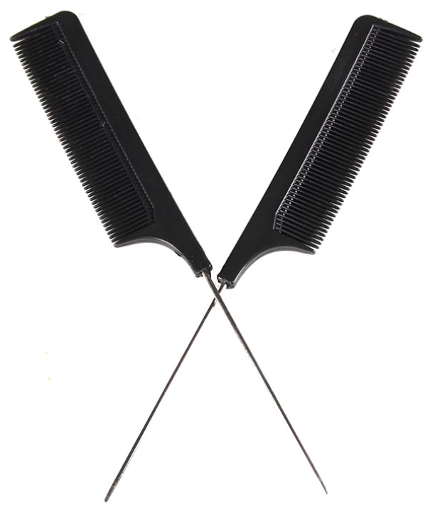 Hair Mode Puntkam Zwart (2 stuks)