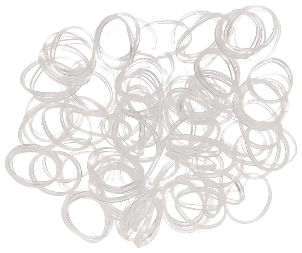 Hair Mode Rasta Elastiekjes Transparant (250 stuks)