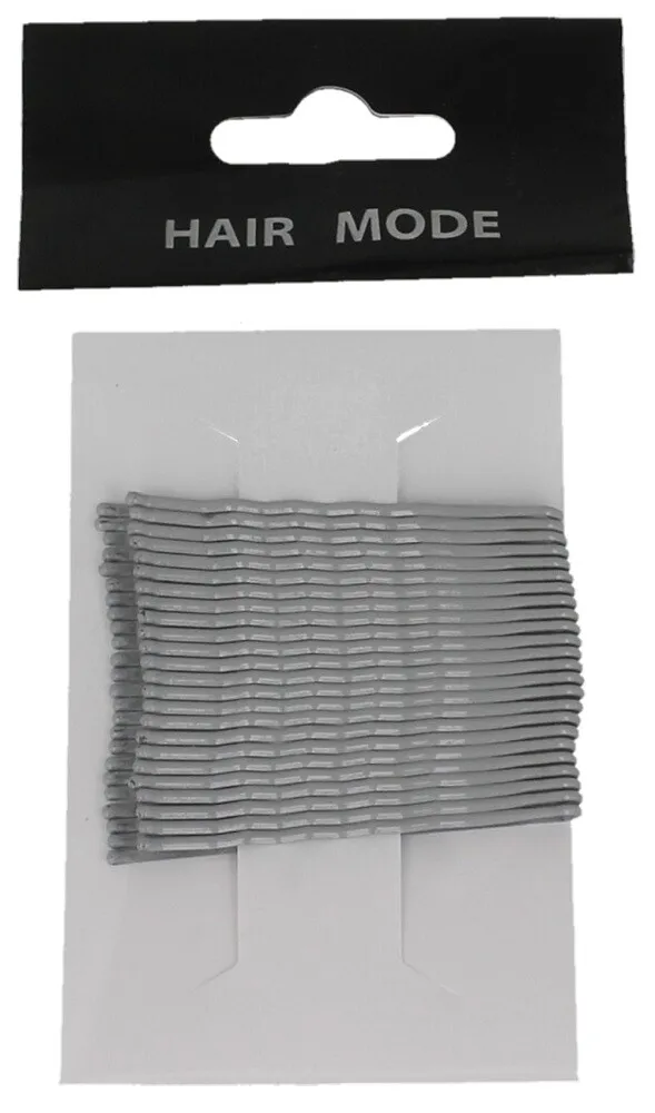 Hair Mode Schuifspeldjes Grijs (24 stuks)