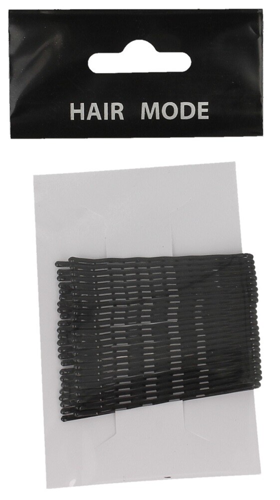Hair Mode Schuifspeldjes Zwart (24 stuks)