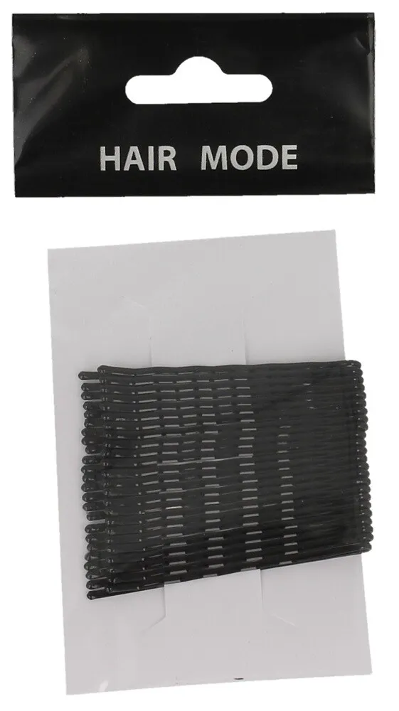Hair Mode Schuifspeldjes Zwart (24 stuks)