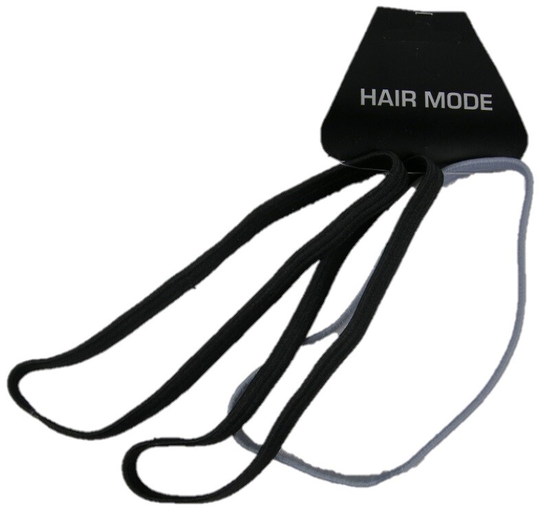 Hair Mode Sportelastiek Zwart/grijs (3 stuks)