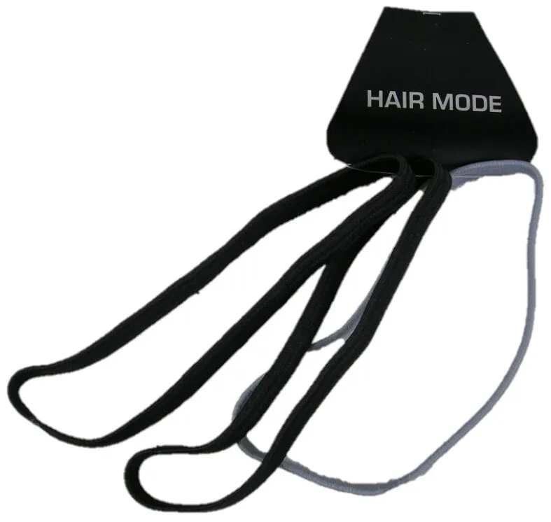 Hair Mode Sportelastiek Zwart/grijs (3 stuks)