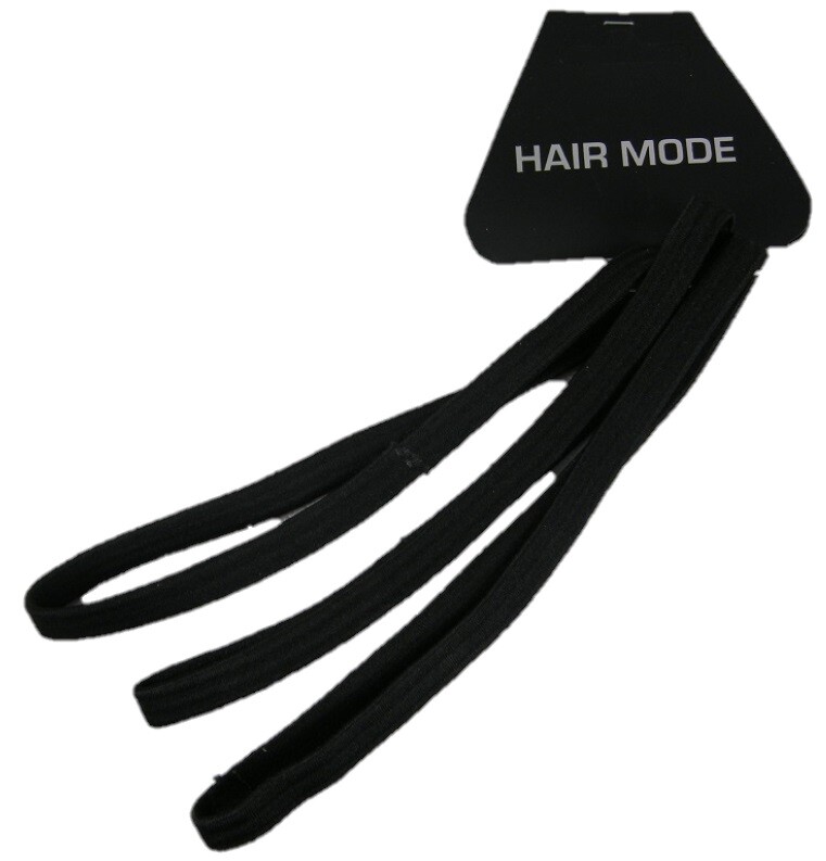 Hair Mode Sportelastiek Zwart (3 stuks)