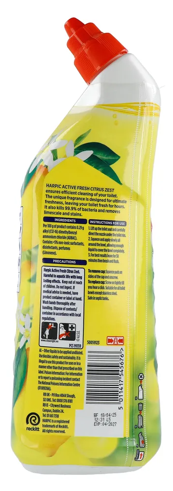 Harpic Active Fresh Citrus Toilet Cleaning Gel (750 ml)