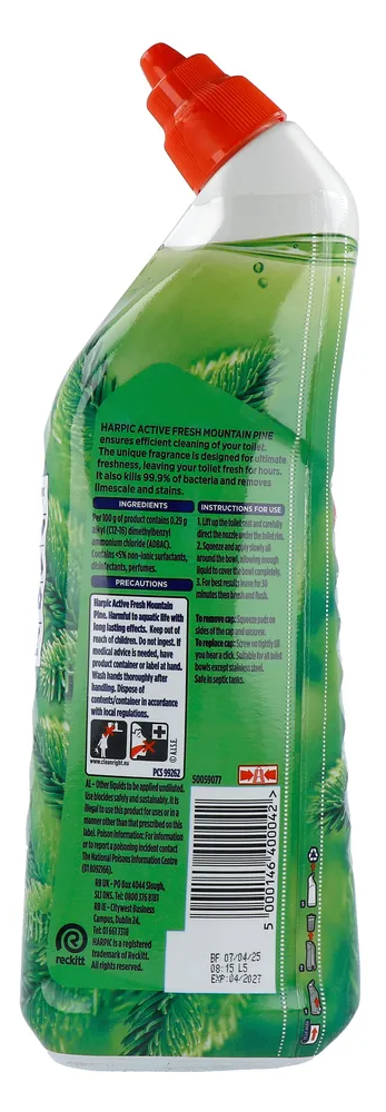 Harpic Active Fresh Mountain Pine Toilet Cleaning Gel (750 ml)