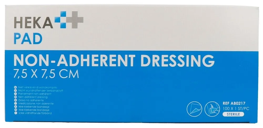 Van Heek Heka Pad Wondkompres 7,5 Cm X 7,5 Cm (100 stuks)