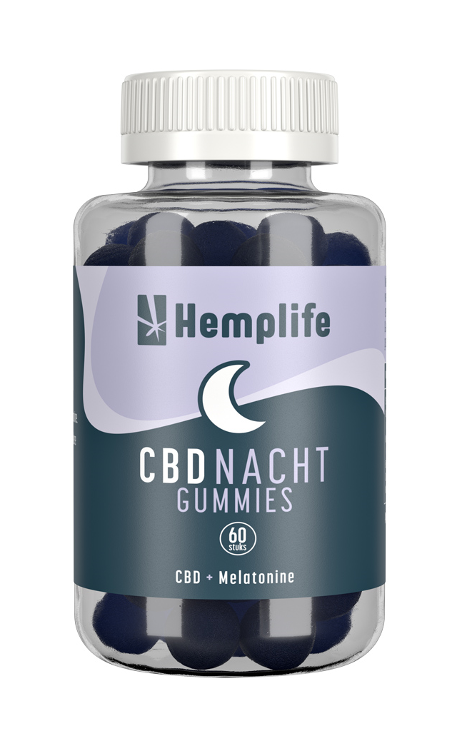 Hemplife Cbd + Melatonine Nacht Gummies (60 stuks)