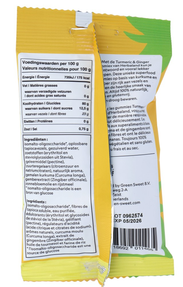 Herbaland Gummies Tumeric & Ginger (40 gr) - image 2