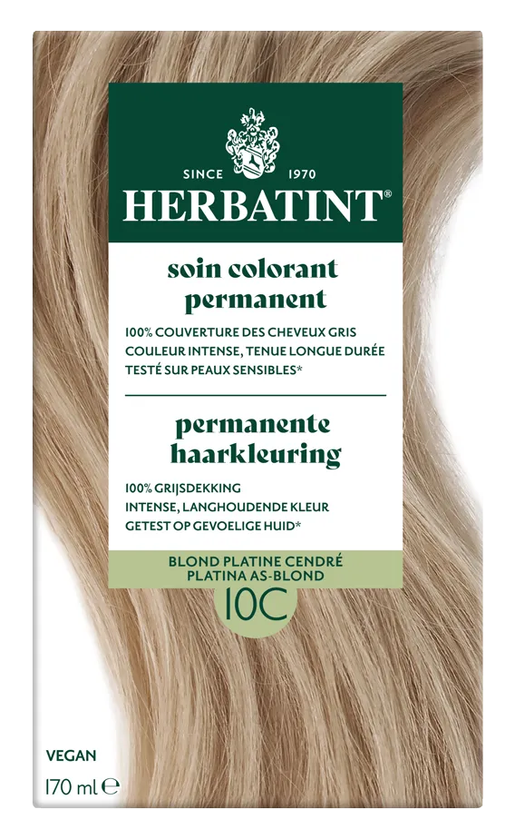 Herbatint Permanente Haarkleuring 10c Platina Asblond (170 ml)