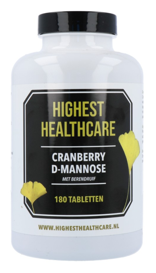 Highest Healthcare Cranberry D-mannose Tabletten (180 tabletten)