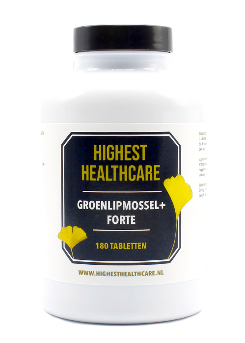Highest Healthcare Groenlipmossel + Forte Tabletten (180 tabletten)