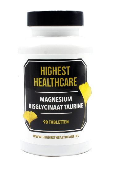 Highest Healthcare Magnesium Bisglycinaat Taurine Tabletten (90 tabletten)