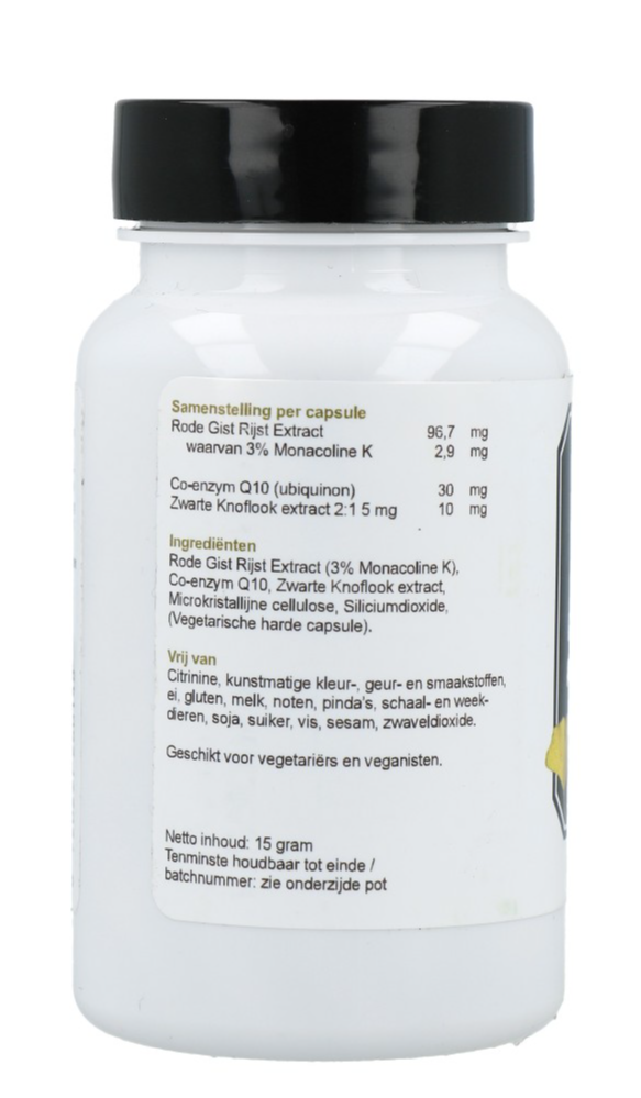 Highest Healthcare Rode Rijst Q10 & Zwarte Knoflook Capsules (60 capsules)