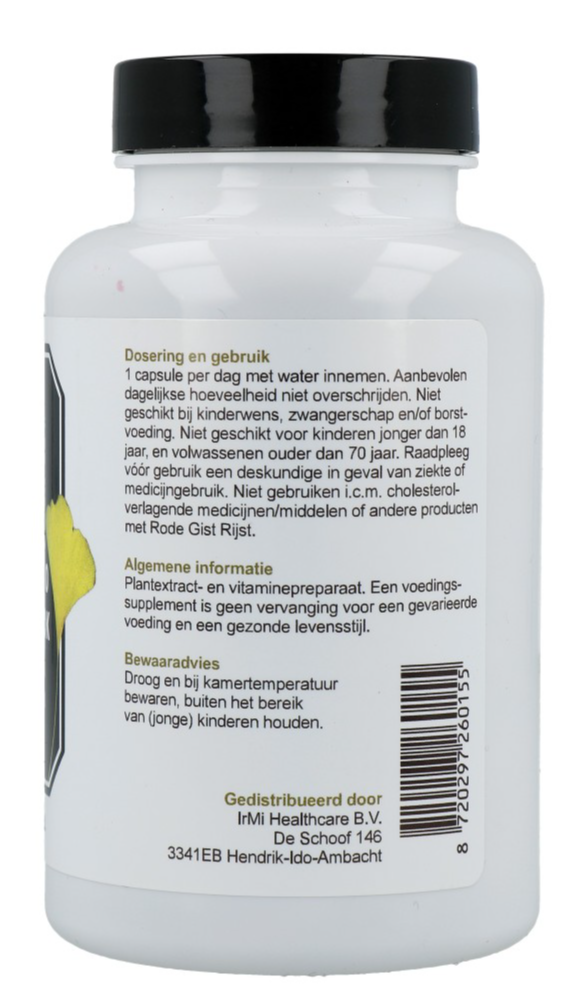 Highest Healthcare Rode Rijst Q10 & Zwarte Knoflook Capsules (180 capsules) - image 2