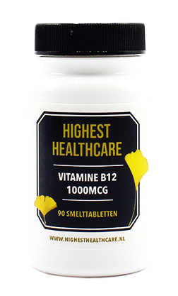 Highest Healthcare Vitamine B12 1000mcg Smelttabletten (90 tabletten)