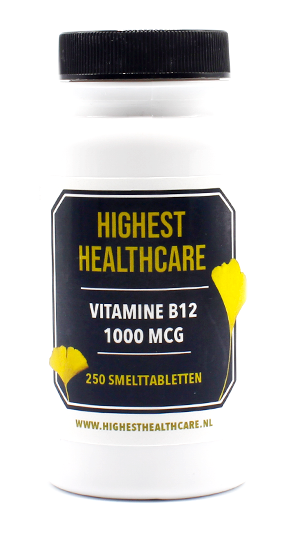 Highest Healthcare Vitamine B12 1000mcg Smelttabletten (250 tabletten)