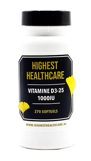 Highest Healthcare Vitamine D3-25 1000iu Softgels (270 capsules)
