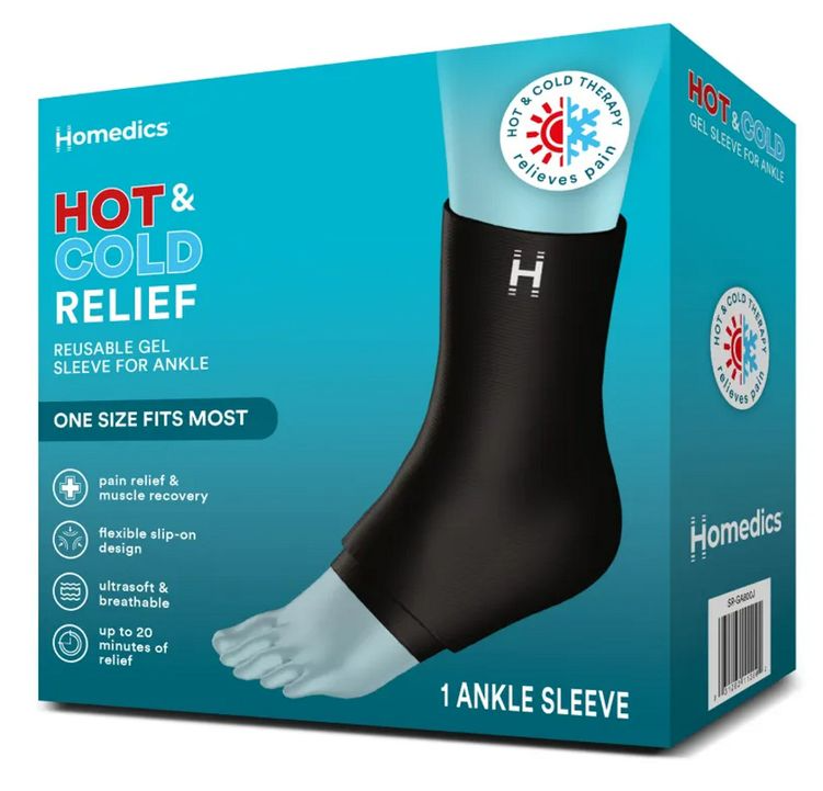 Homedics Hot & Cold Relief Enkel Gelkompres (1 stuk)