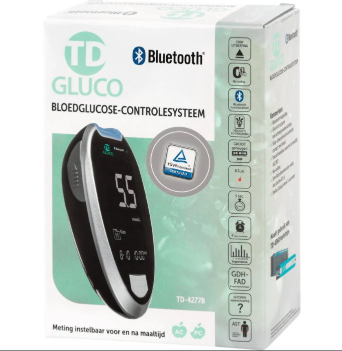 Ht One Td Gluco Bloedglucose Controlesysteem (1 stuk)