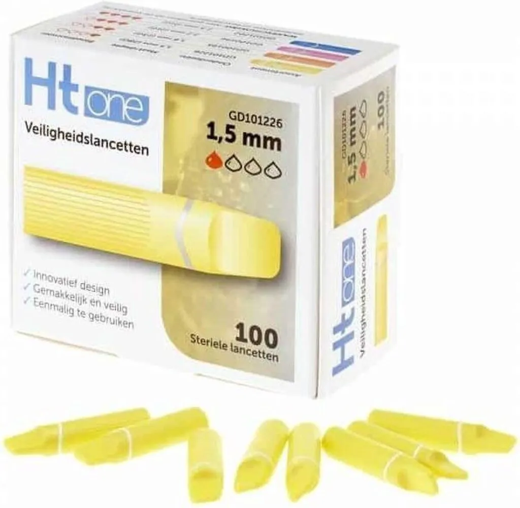 Ht One Veiligheidslancet 1,5mm (100 stuks)