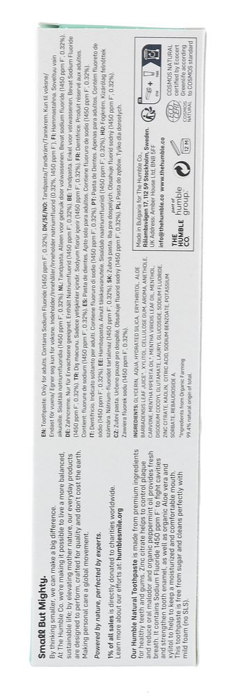 The Humble Co. Natural Toothpaste Fresh Mint (75 ml) - image 2