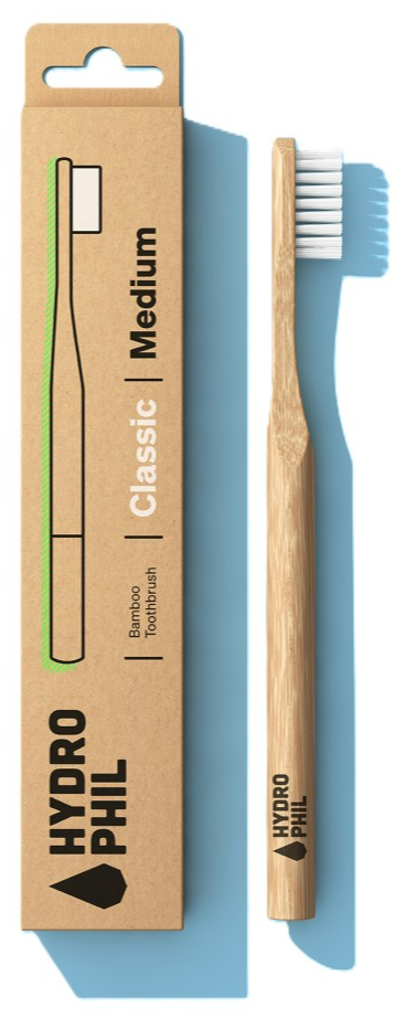 Hydrophil Bamboo Toothbrush Classic Medium (1 stuk) - image 3