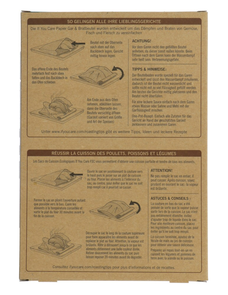 If You Care Braadzak Papier M (6 stuks)