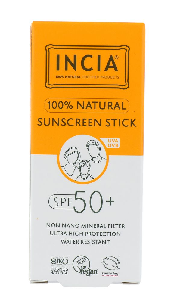 Incia 100 % Natural Sunscreen Stick SPF50+ (15 gr)