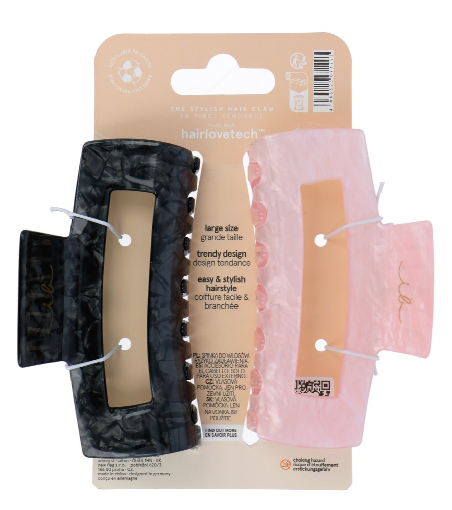 Invisibobble Clipstar Eclipse Glossy L Haarklemmen (2 stuks)