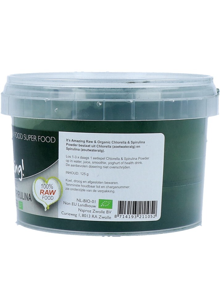 Its Amazing It's Amazing Bio Chlorella & Spirulina Poeder (125 gr)
