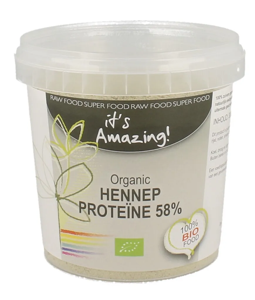 Its Amazing Organic Hennep Proteine 58% (300 gr)