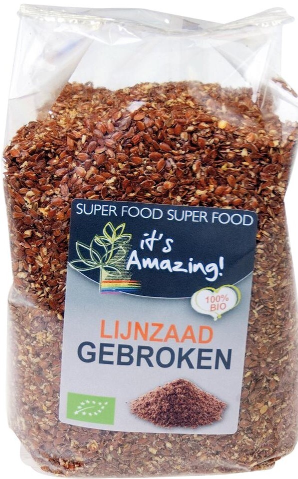 Its Amazing Lijnzaad Gebroken (400 gr)