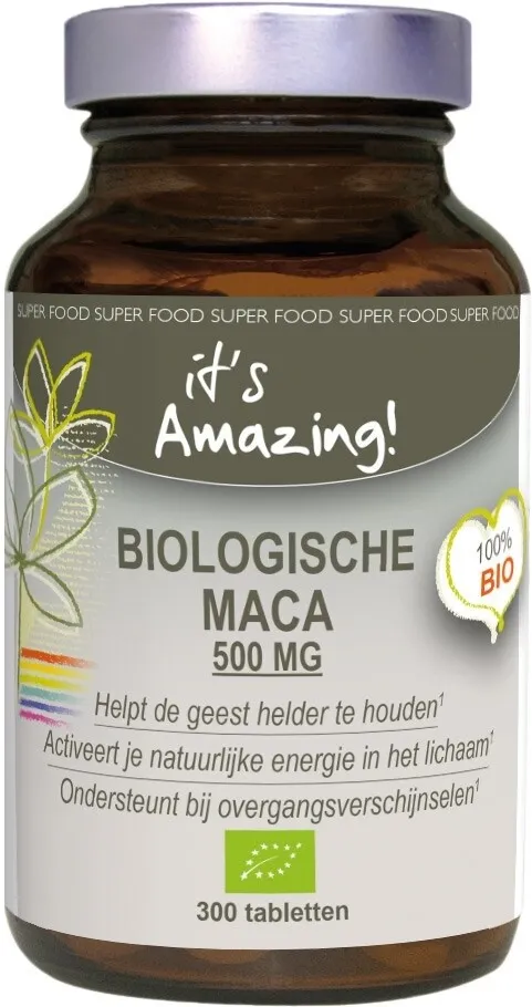 Its Amazing Biologische Maca 500 Mg Tabletten (300 tabletten)
