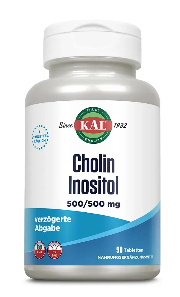 Kal Cholin & Inositol 500mg Tabletten (90 tabletten)