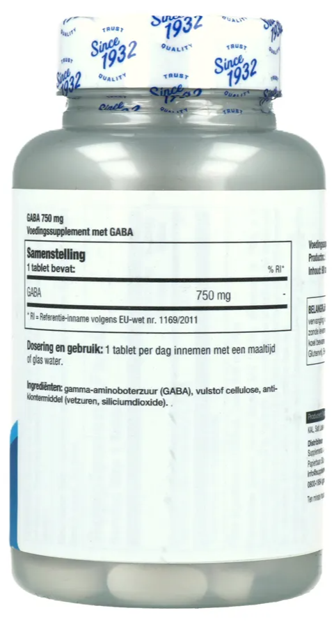 Kal Gaba 750mg Tabletten (90 tabletten)