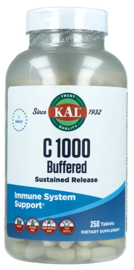 Kal Gebufferde Vitamine C Tabletten (250 tabletten)