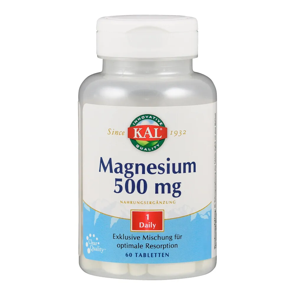 Kal Magnesium 500mg Tabletten (60 tabletten)