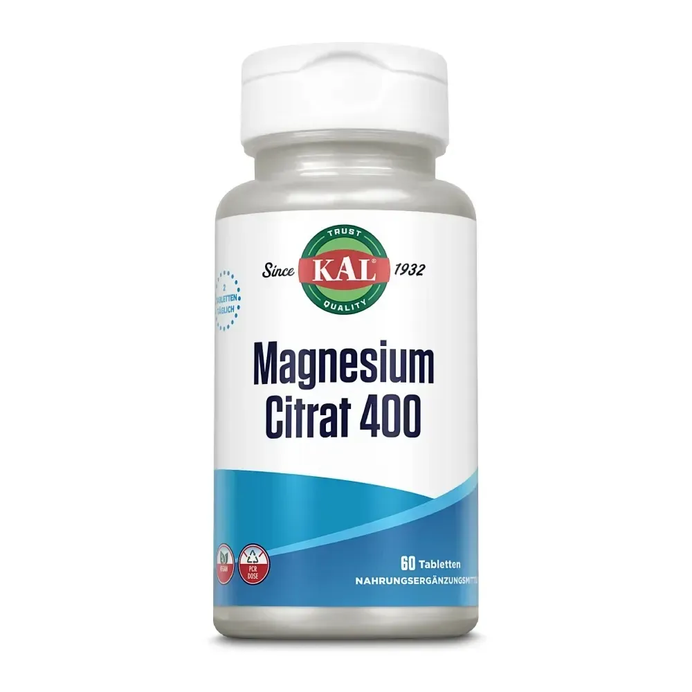 Kal Magnesium Citrat 400 Tabletten (60 tabletten)