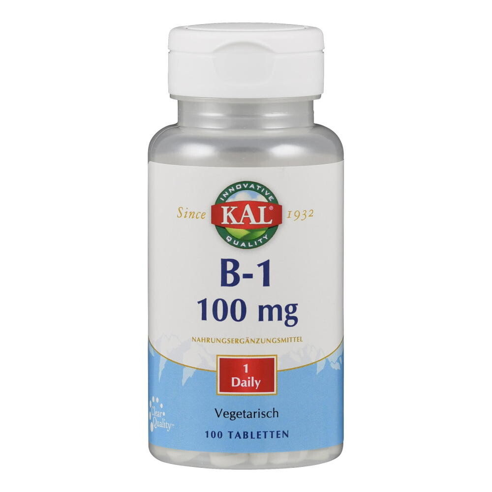 Kal Vitamine B1 100mg Tabletten (100 tabletten)