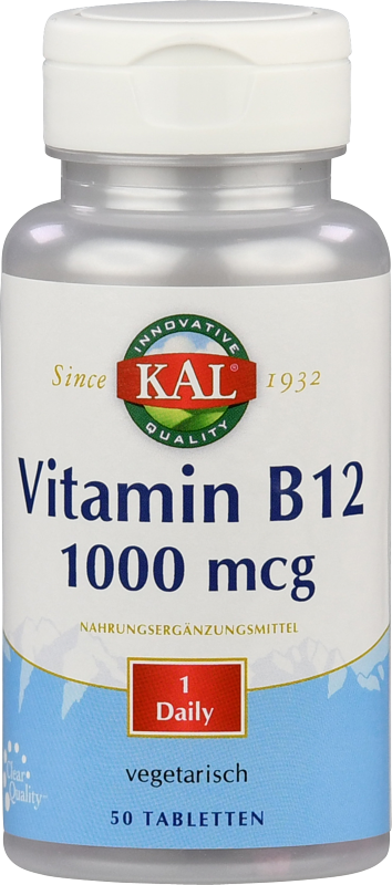 Kal Vitamine B12 1000mcg Tabletten (50 tabletten)